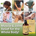 Relief Arnica Massage Oil – Great for Sports & Athletic Therapeutic Massage – All Natural - Arnica Montana for Sore Muscle Relief. Contains Sweet Almond, Jojoba, Grapeseed & Essential Oils 8oz - Image 2