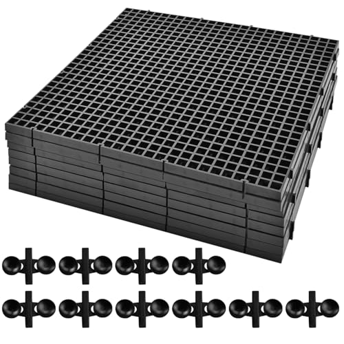 Image of 8PCS Aquarium Fish Tank Divider 12x12 Inch Aquarium Filter Bottom Divider Partition with 10PCS Sucker Clips for Fish Tank Organization