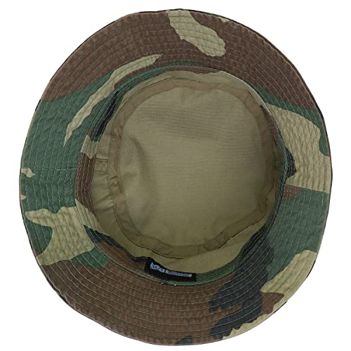 Image of Falari Men Women Unisex Cotton Bucket Hat 100% Cotton Packable for Travel Fishing Hunting Summer Camp