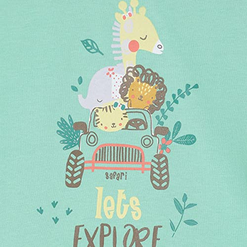 Image of miniklub Girls Pack of 3 Printed Knitted Pure Cotton Top