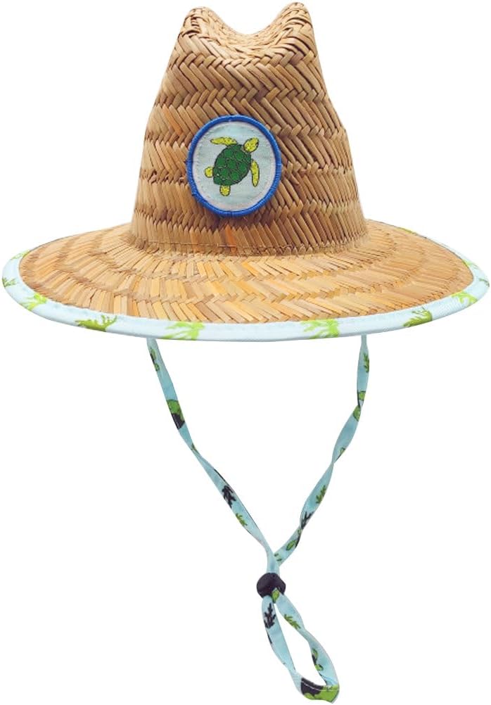 Baby Sun Hat (6–24 Months) – SPF 50+ Straw Hat with Removable Chin Strap, Adjustable Fit, Water-Resistant & Lightweight