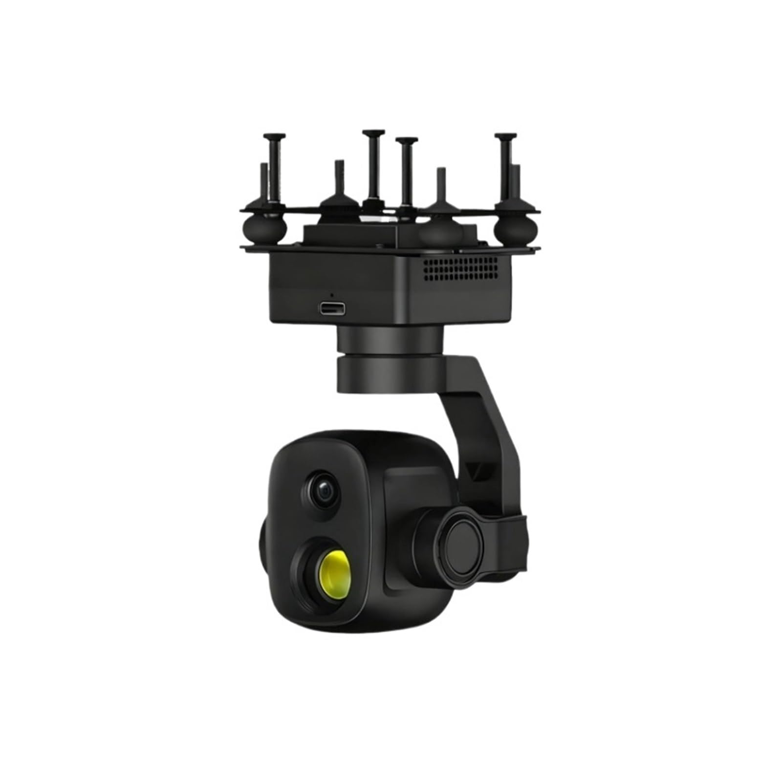 6 ejes 4K 8MP Drone cardán cámara 6X zoom imagen dual | Módulo de luz dual con funciones de imagen visible y térmica.