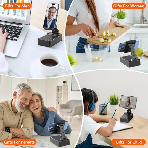 Enceinte Bluetooth avec support de téléphone portable intégré pour bureau - 5