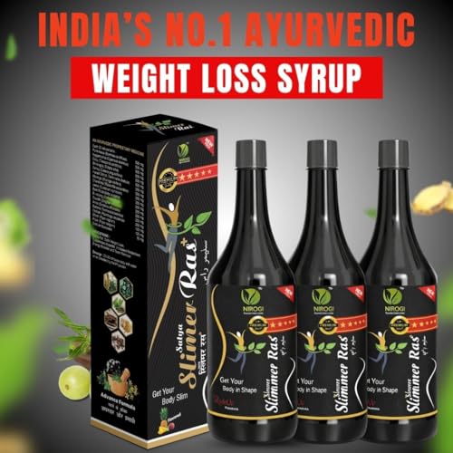 Image of Ayurvedic Weight Loss Syrup for Men and Women - 500ml | Herbal & Natural Tonic for Weight Loss | Supports Metabolism & Helps in Digestion with No Side Effect & Additives Free (Pack of 3)