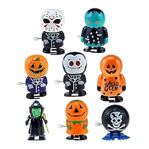 A/A LI Q P R 8 stks Halloween Grappige Wind Up Toy Clockwork Winding Speelgoed Geschenken Festival Home Party Decoratie…