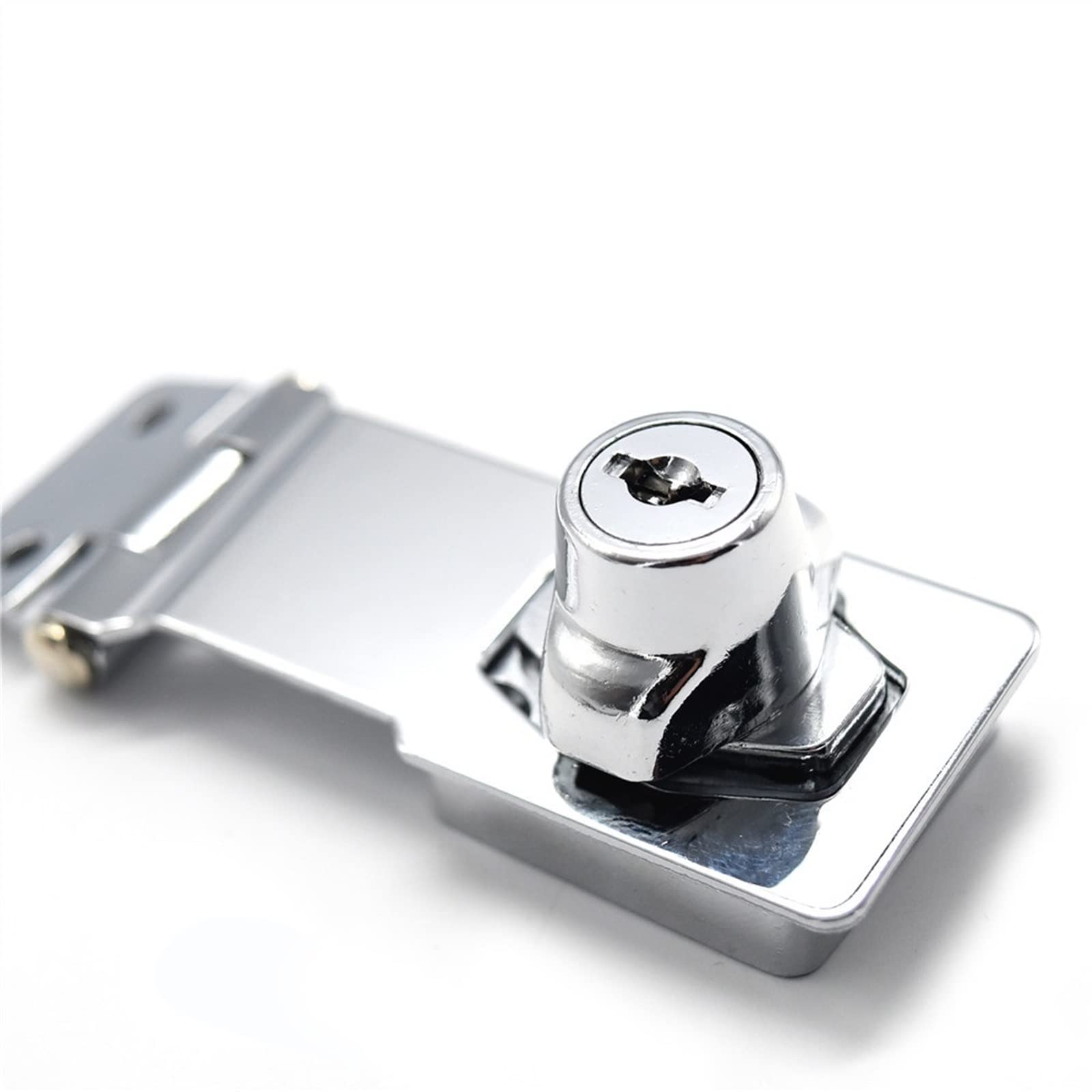 Hasp Lock for Light-box Armadio elettrico Air Box Borsa Show Case Cassetto Porta Hardware JA10 1Pcs (Size : 2inch Chrome Samekey)