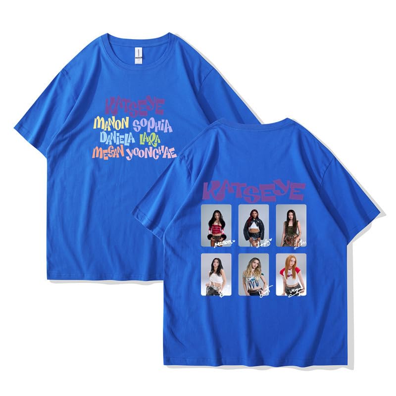 Katseye Kpop Short Sleeve Top TShirt Tee for Men Women Boys Girls-T0002