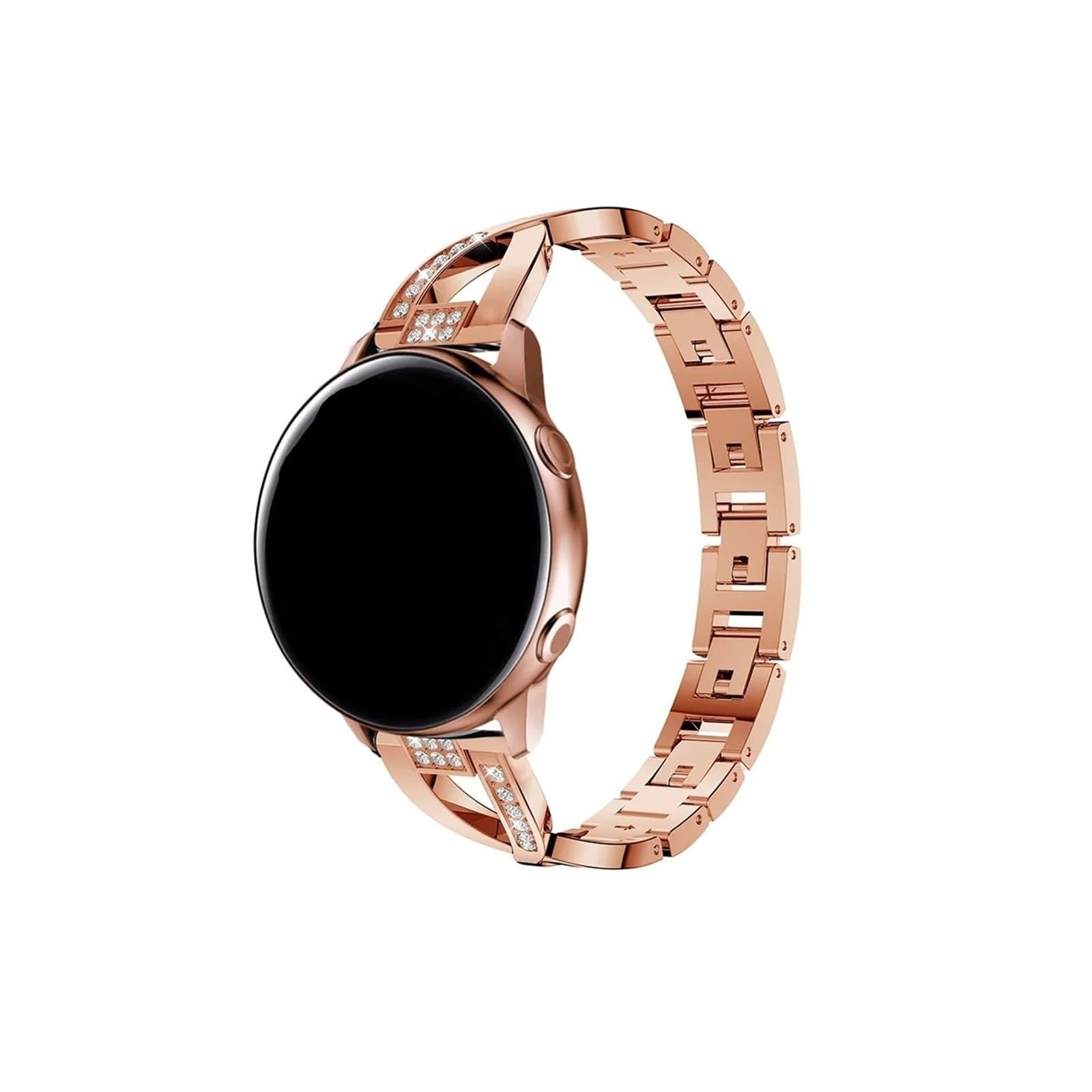 Bracelet en métal pour femme 18 mm, 20 mm, 22 mm pour montre Garmin Vivoactive 4 4S/Venu 3 3S/2 2S/Plus/SQ Accessoires de ceinture diamant