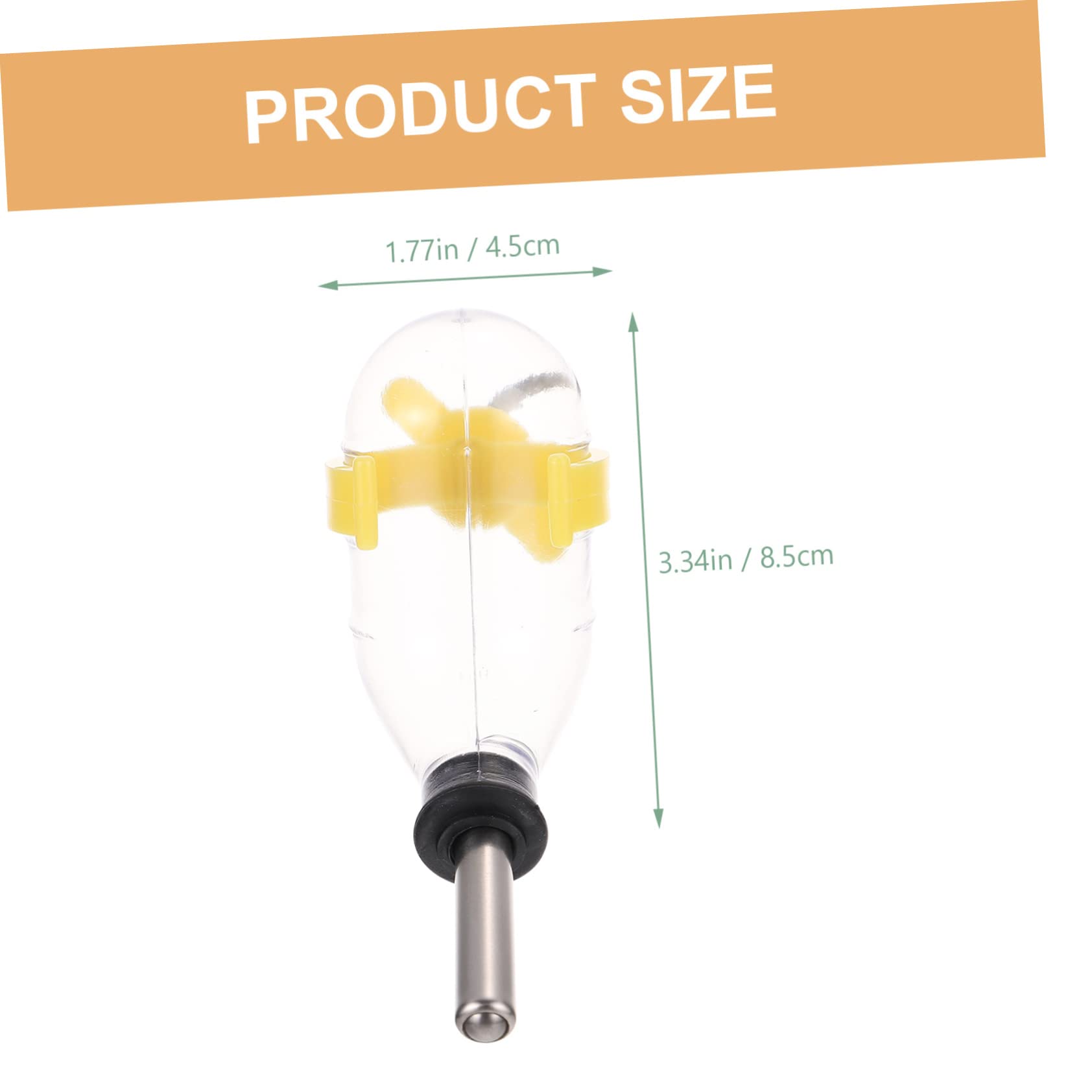 HOLIDYOYO 60ml Reusable Water Dispenser for Hamster Squirrel Cage Animal Bottle Feeder