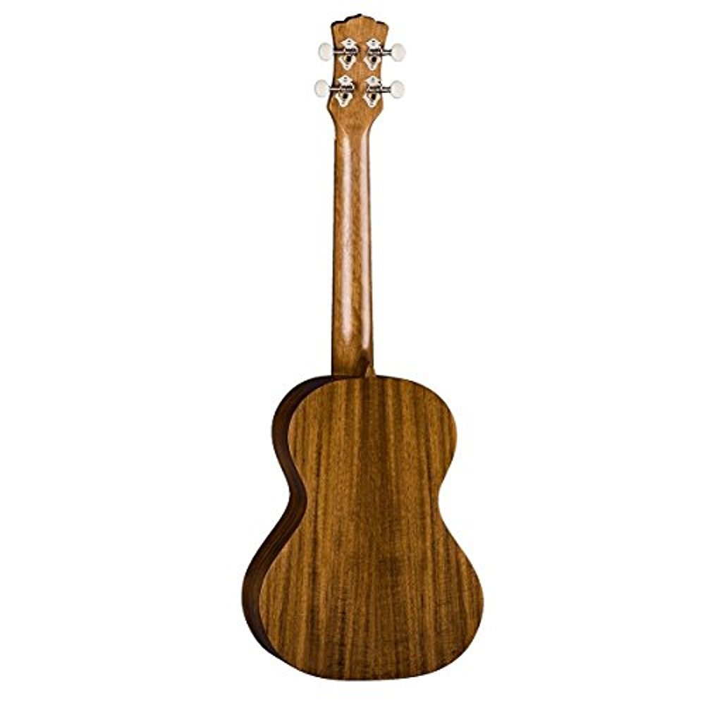 Luna Uke Flamed Acacia Tenor Ukulele with Gigbag, 18 Frets, 'C' Shape Neck, Walnut Fretboard, Satin Natural - Image 4