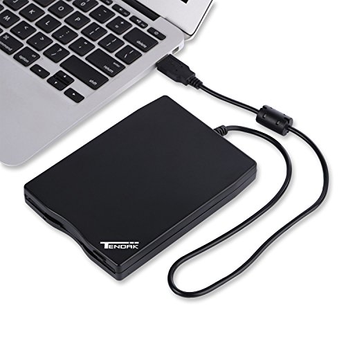 Tendak Usb Floppy Disk Drive - 3.5" Portable Usb External 1.44Mb Fdd Diskette Drive For Pc Windows 7/8, Windows Xp, Vista,For Mac Plug And Play (Black) #TOP5