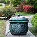 LifeSmart Hose Storage Pots (Forest Green, Woven Whisper) | | Water Hose Pot Container For Outside and Indoor Use