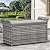 YITAHOME 90 Gallon Outdoor Wicker Storage Bench w/Cushion, Large PE Rattan Deck Storage Box w/Handles & Hydraulics for Patio Furniture, Cushions, Garden Tools, Pool & Sports Equipment, Gray