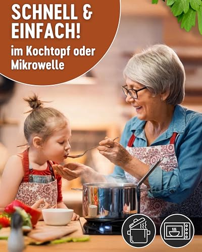 DREISTERN Gutsherrentopf 800g I Mit Fleischbällchen & Gemüse I Herzhafter Eintopf in recyclebarer Konservendose I Lange Haltbarkeit dank natürlicher Konservierung I Hausmacher Qualität – Bild 5