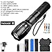 Produktbild Fahrradbeleuchtung Led Taschenlampe Ultra Bright Wiederaufladbare Taschenlampe T6/L2/V6 Camping Angelscheinwerfer 5 Mode Wasserdicht Zoomable Bicycle Light Verwenden-Paket E_L2-Mittlere Helligkeit