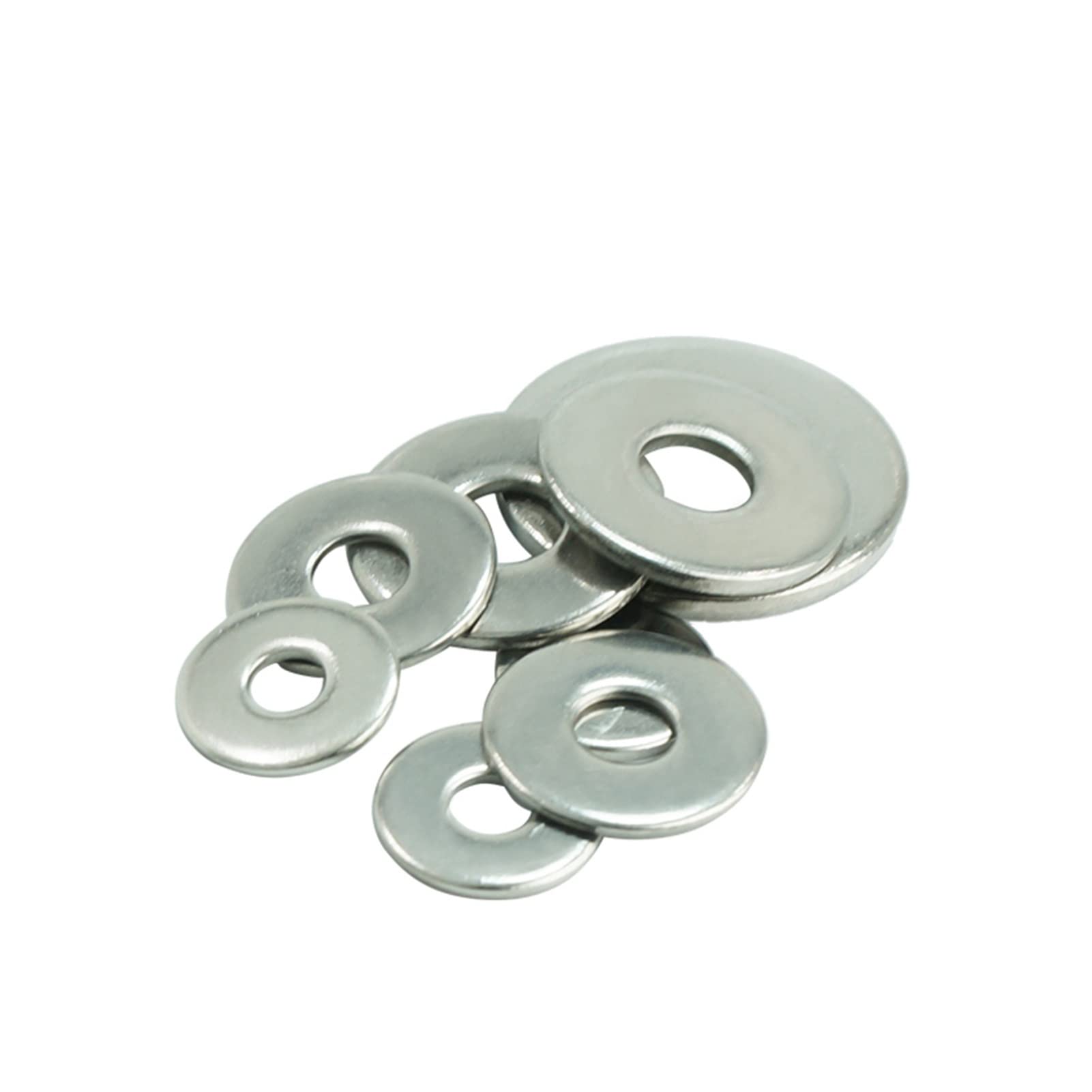 Unterlegscheiben, flache Unterlegscheiben, Edelstahl-Unterlegscheiben, 500 Stück allgemeine Unterlegscheiben 304 M3 M4 M5 M6 allgemeine Wartung (Farbe: M3X10X1) (Size : M6X16X1)
