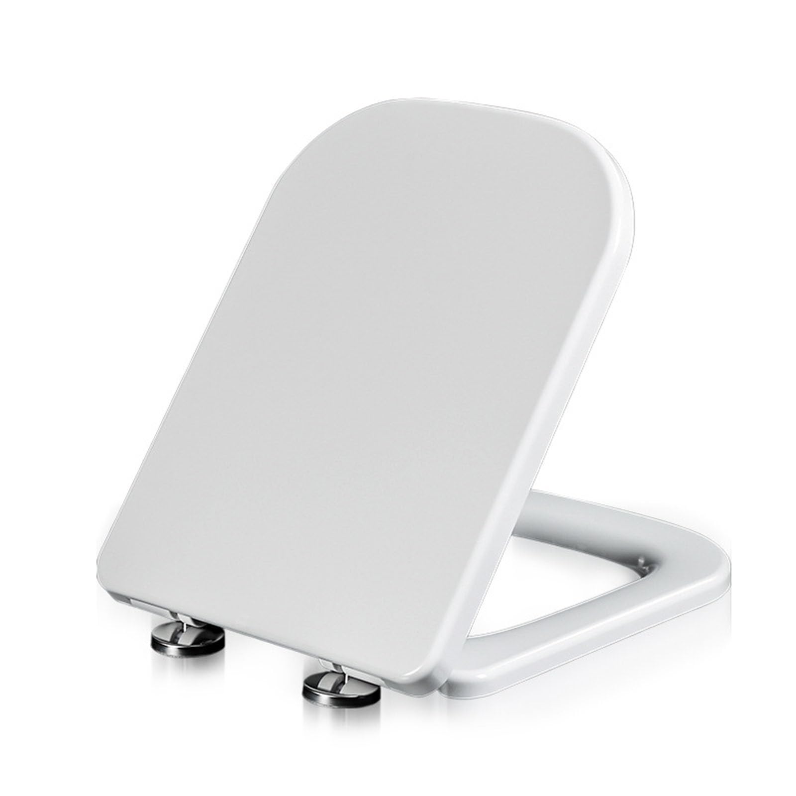 Dxpsxjl One Color Soft Close Close, Toilet Lid, Quick Release, Easy Clean Modern Design, Adjustable, Lightweight, Durable, Portable, User-Friendly, Compact, White, Square, Urea, Formaldehyde, Seat