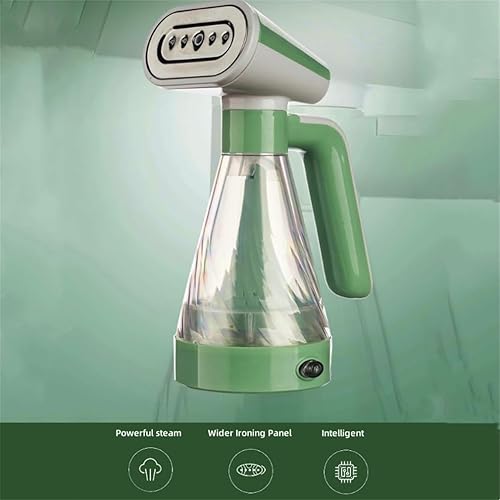 Miniatura 2 de DAUTAI Vaporizador portátil de mano para ropa, removedor de arrugas para ropa, tanque de agua transparente con un solo toque, vaporizador de ropa de