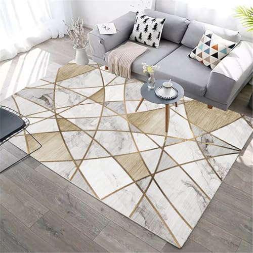 Tapis de chambre à coucher abstrait gris aux finitions soignées - 2