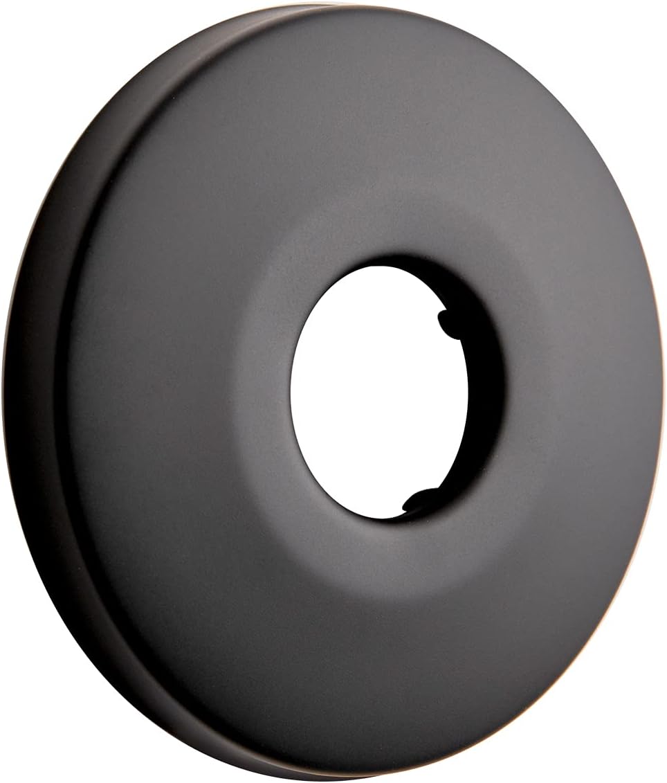 OFFO Shower Arm Flange 2.5" in Outer Diameter Replacement Shower Head Arm Escutcheon Plate Suitable for Most Brands Shower Head Arms, Matte Black