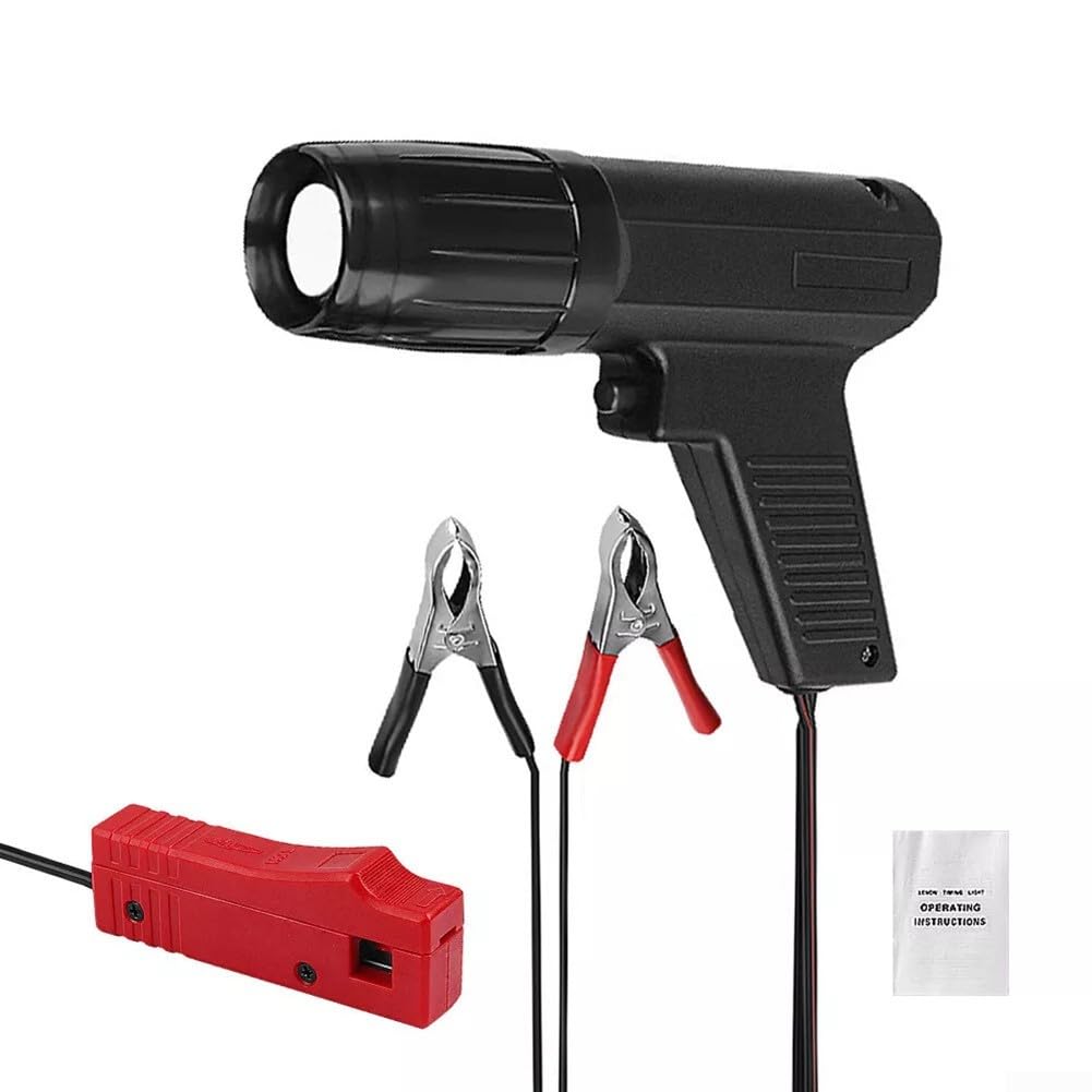 Strumento di sincronizzazione di accensione stroboscopica, 12 V, dispositivo automobilistico per identificare rapidamente i cambiamenti di temporizzazione nei motori di auto e moto