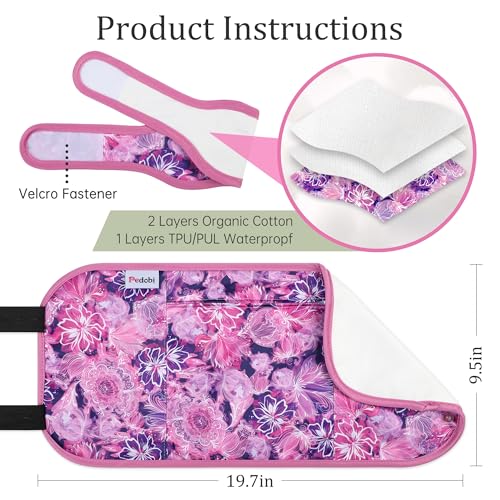 Image of Reusable Castor Oil Pack Wrap for Liver Detox, Castor Oil Wrap for Stomach Less Mess, Elastic Strap Machine Washable Anti Oil Leak 2pcs