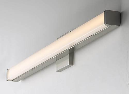 Miniatura 6 de Maxim 52004BZ Spec Collection - Lámpara LED regulable de 30 pulgadas para tocador de baño, 3000 K, bronce, moderna y contemporánea, perfecta para