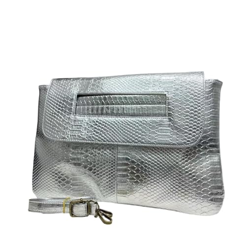 Image of Women Classic Crocodile Pattern Faux Leather Clutch Purse Oversized Female Shoulder Bag Messenger Handbag