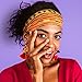 4 Pieces African Headbands Yoga Headband Stretchy Wide Knotted African Hair Band Hair Accessories for Women and Girls (Vintage Series)
