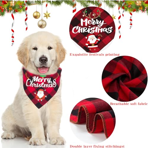 2 Stück Weihnachtshund Bandanas, Hundehalstuch, Schal Halstuch für Weihnachten Haustier Kostüm, Halstuch Hund, Dreieck Haustier Lätzchen für Haustier Weihnachten Kostüm Dekoration Zubehör (B)
