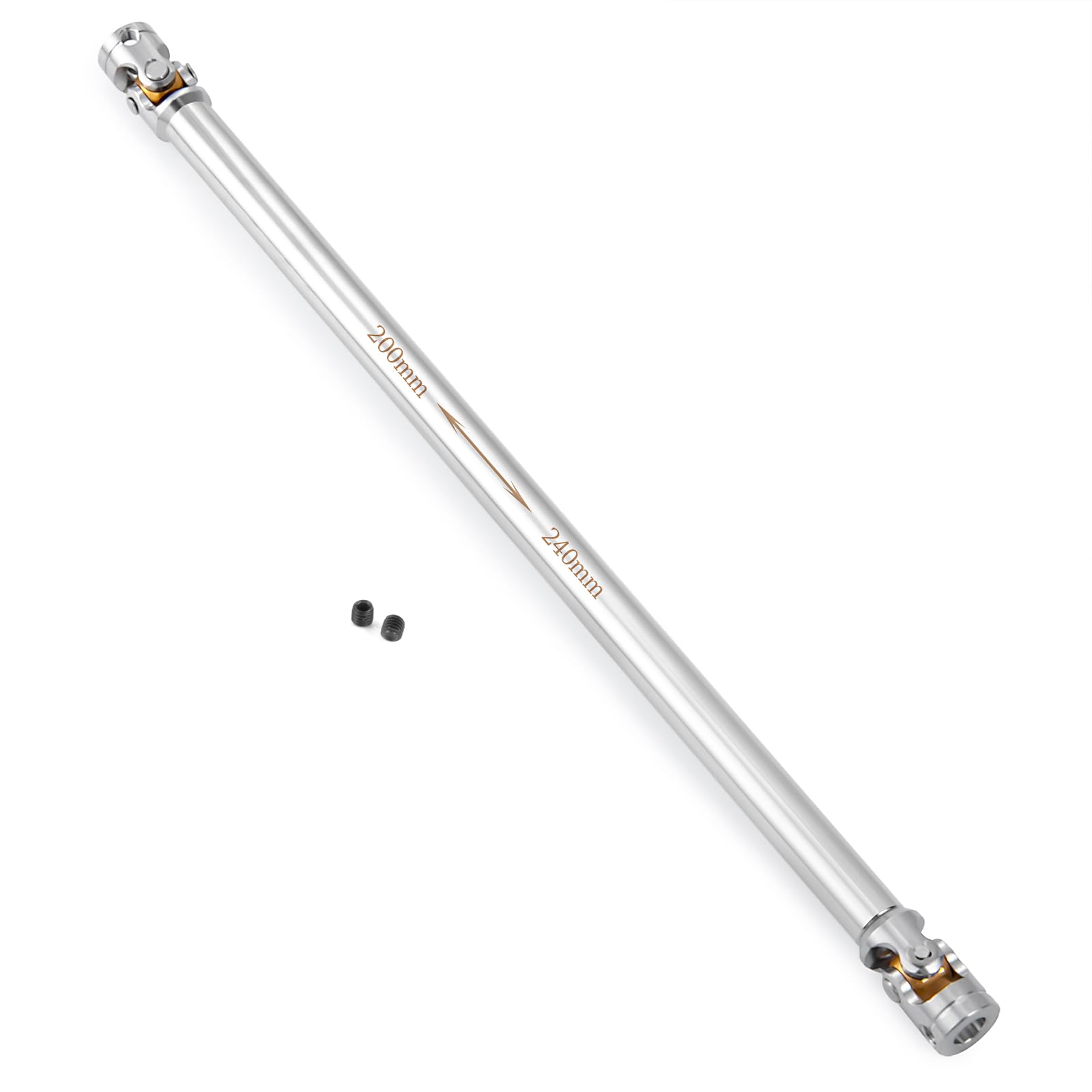 AXspeed 1Pcs Metal Drive Shaft for 1/14 RC Tamiya Tractor Climbing Trailer Upgrade Accessories (200mm-240mm) โ image 1