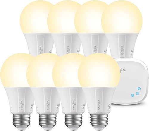 Sengled Kit de inicio de bombillas inteligentes, bombillas inteligentes que funcionan con Alexa, Google Home, 2700 K, bombillas blancas suaves de
