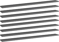 Vista 132 de 4 tableros de repuesto para estanterías, paneles de repuesto de aglomerado, unidades de almacenamiento, estantes organizadores, color gris hormigón