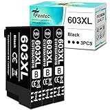 3 Schwarz Fentec XP2150 XP4155 XP-3150 603XL Patronen für Epson 603 603XL Schwarz Druckerpatronen für Epson XP-3100 XP2100 XP-3105 XP-2105 XP-4105 XP-4155 XP4150 XP3155 WF-2850 WF-2830 WF-2810 WF-2835