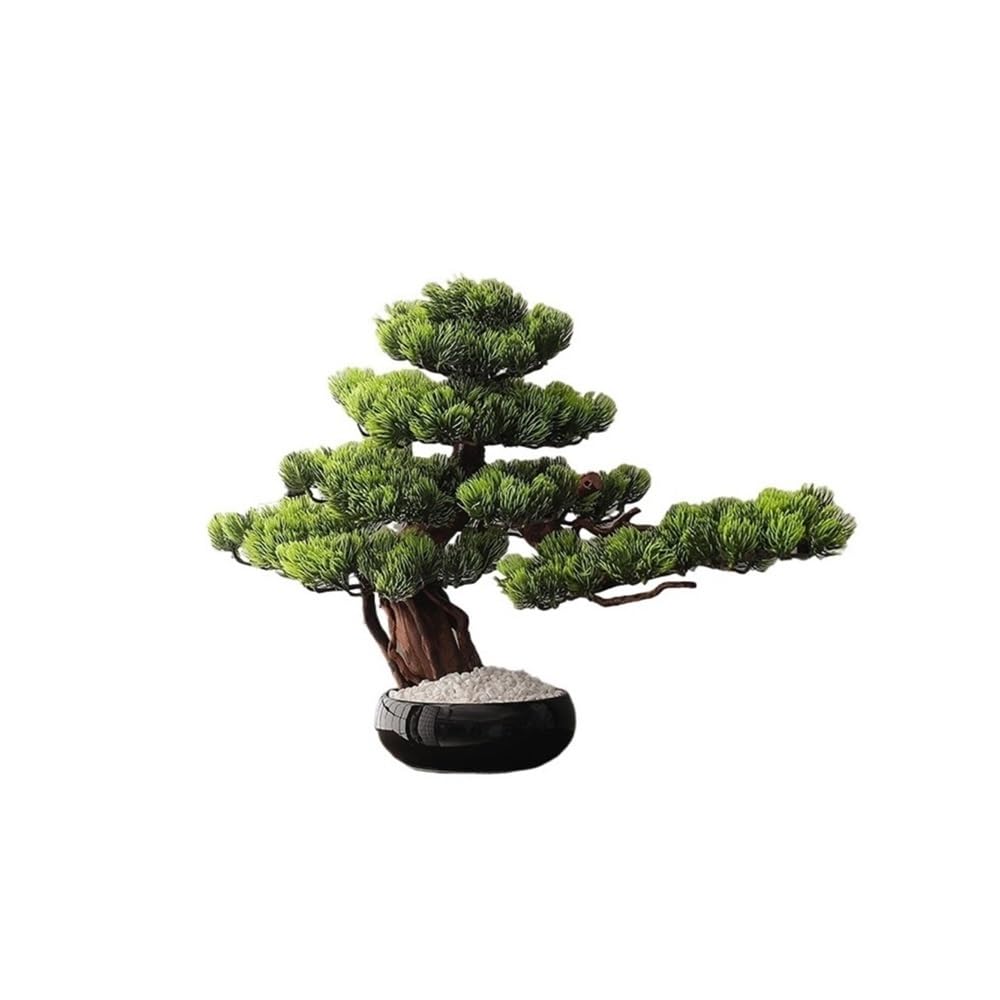 CHENGAIJIAN Artificial Bonsai Tree, Artificial Bonsai Tree 24 Inches Realistic Fake Plant Decoration for Desktop Decorations