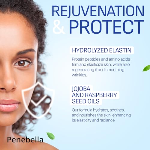 Penebella Face & Neck Firming And Tightening - Hyaluronic Acid 4D, Vitamin E + B5, Elastin - Made In Europe - Lift & Firm Neck Cream - Face Moisturizer Anti Aging Treatment For All Skin thumb #4