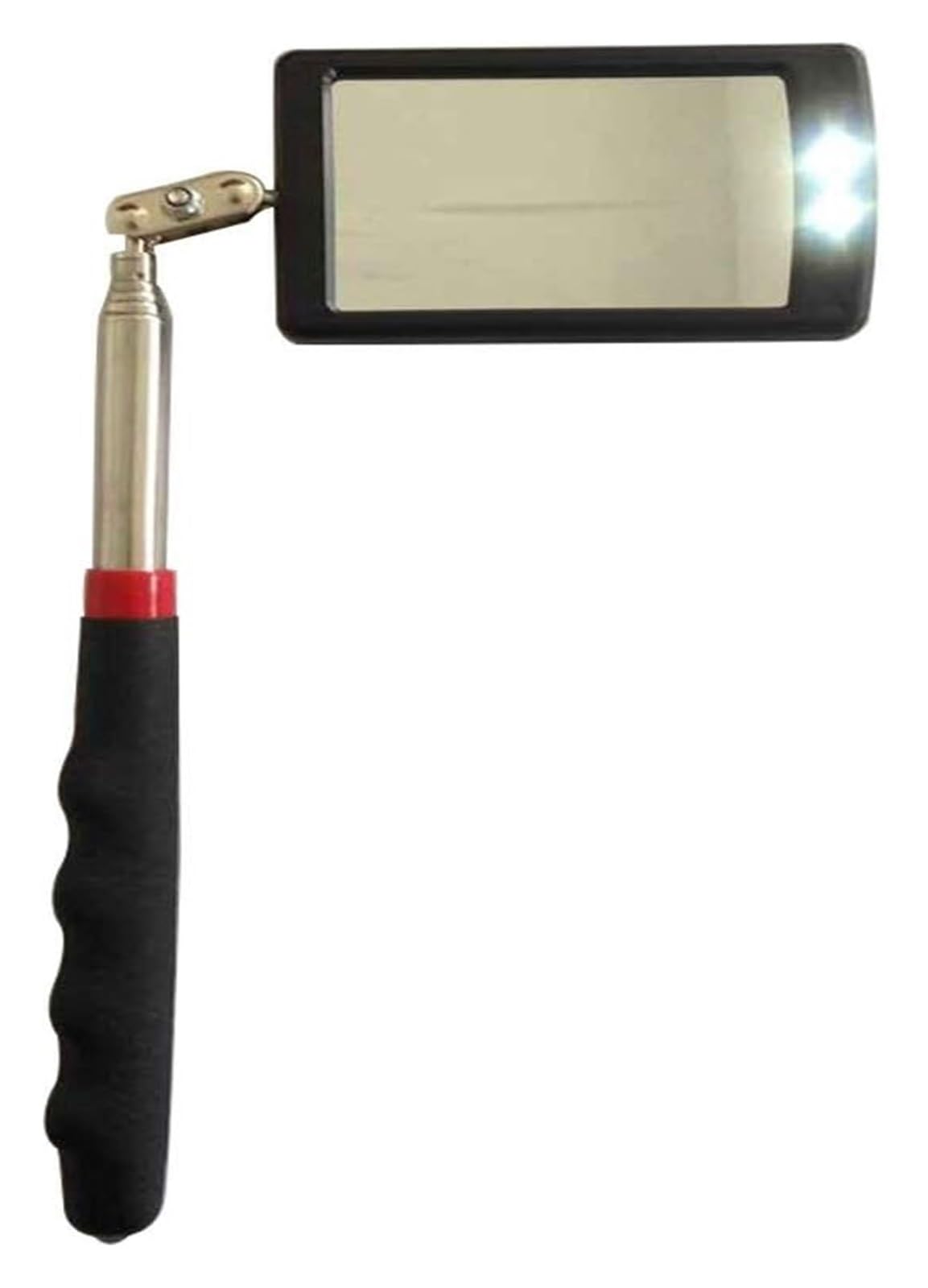 Espejo de Inspección Debajo del Vehículo, Espejo de inspección telescópico de pared con luz LED for parte inferior de vehículo, herramienta de detección giratoria for coche, espejo de inspección
