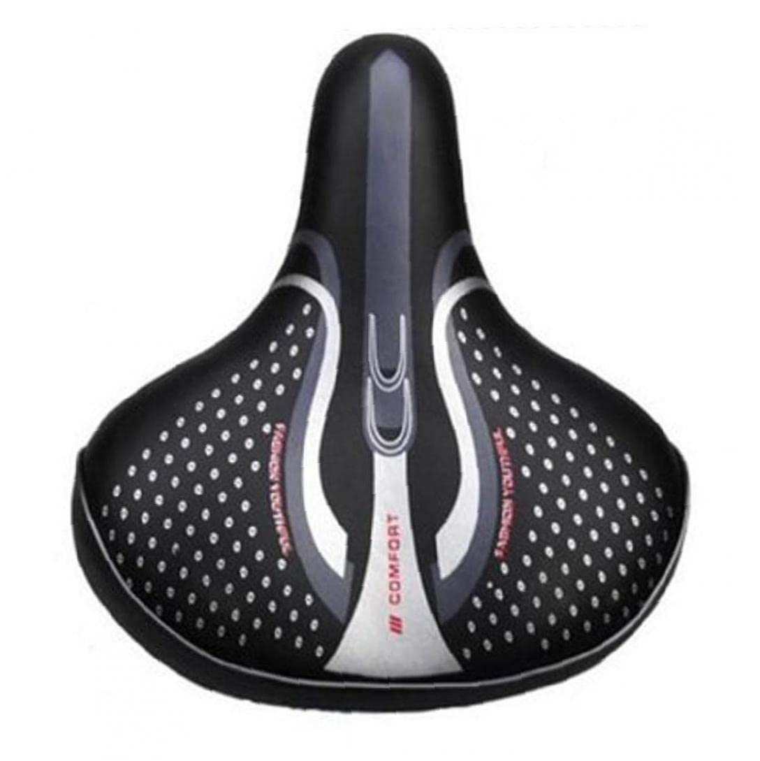 Onsinic Unisex Black Bicycle Gel Soft Pad Extra Wide Big Bum Bike Saddle Seat Sporty Sporty Saddle Bike Accessories