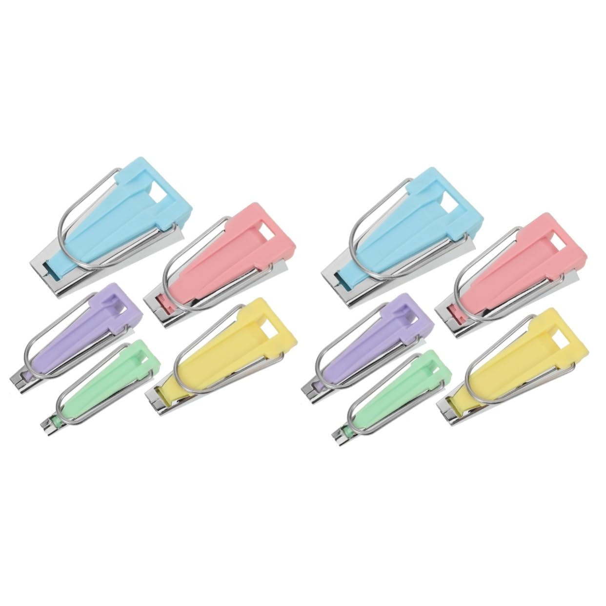 VILLCASE 10 Pcs Bias Binding Tape Making Tool Bias Tape Maker Sewing Kit Portable