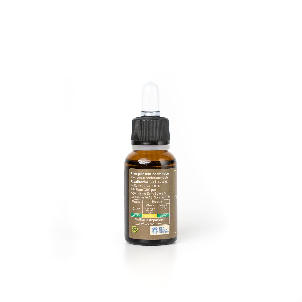Sant'Egle Olio di Calendula Biologico, Oleolito cosmetico, 20ml