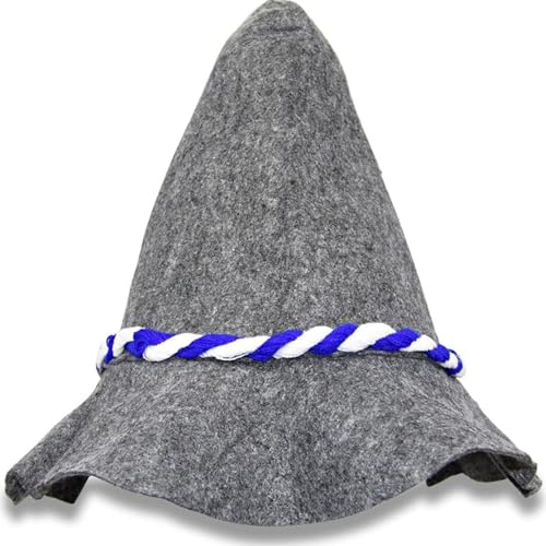 Seppelhut Filzhut mit Kordel, Trachten Hut Bayern Bayrisch blau...