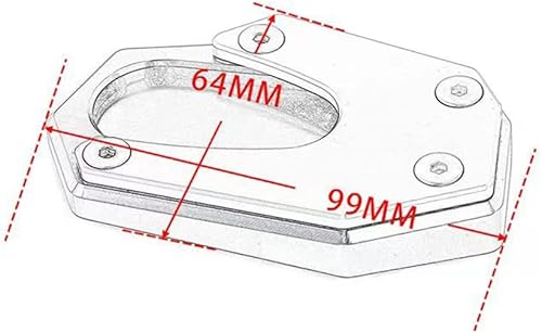 Miniatura 6 de Para V-Strom 800 DE 800DE Vstrom DL 800 2023 Accesorios Kickstand pie lateral ampliadora almohadilla de extensión placa de soporte