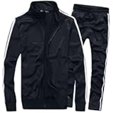 Men&apos;s Activewear Full Zip Warm Tracksuit Sports Set Casual Sweat Suit