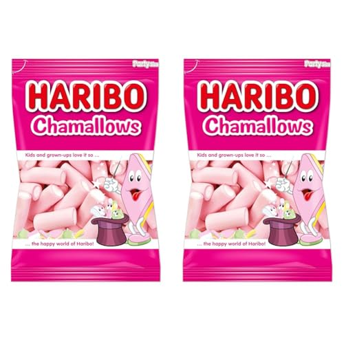 Haribo Chamallows Tubular - 125 piezas (850g) (Paquete de 2)