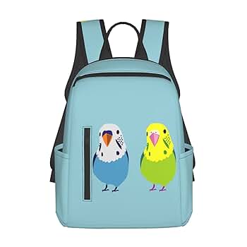Amazon.co.jp: リュックサック セキセイインコ 二匹 鳥柄 アニメ