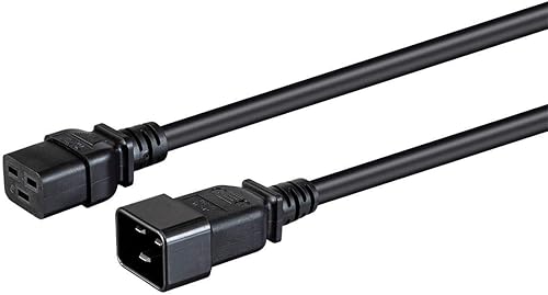 Monoprice Cable de extensión de alimentación - 3 pies - Azul  12AWG 20A (IEC 60320 C19 a IEC 60320 C20)