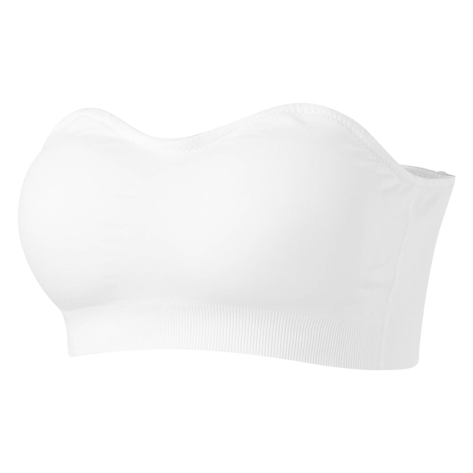 Soutien Gorge sans Bretelles Femme Sexy- Soutien Gorge Bandeau Antidérapant Couleur Unie Confortable Simple Invisibilité Lingerie sans Coutures Chic Et Élégants Décontracté Brassiere Doux Bra