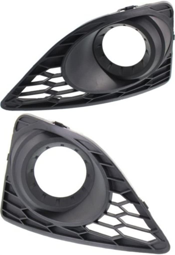 Garage-Pro Fog Light Trim Set of 2 Compatible with 2010-2012 Ford Fusion, Textured Black For SE/Sport Models Front Driver and Passenger Side