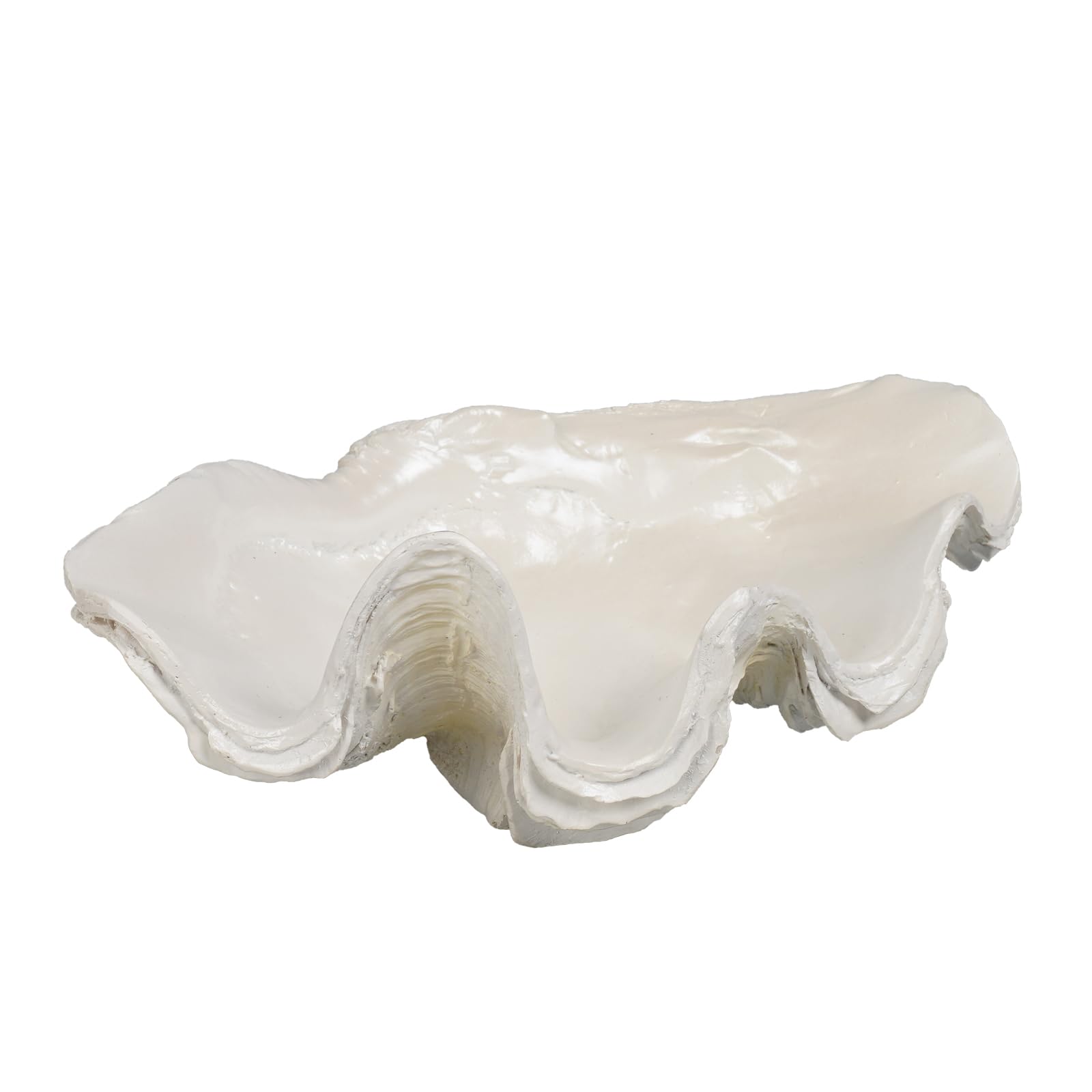 Decorative Bowl Entryway Table Decor - Resin Clam Shells Bowls Seashell Beach Console Table Home Decor Accents for Ocean Themed Living Room Coffee Table Decor 9 * 6 * 3.5 Inch