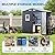 Grovellis Update Version 6x4 FT Outdoor Metal Storage Shed, Single Door, 1 Clear Window, Tool Shed for Garden, Patio, Backyard Nightblue